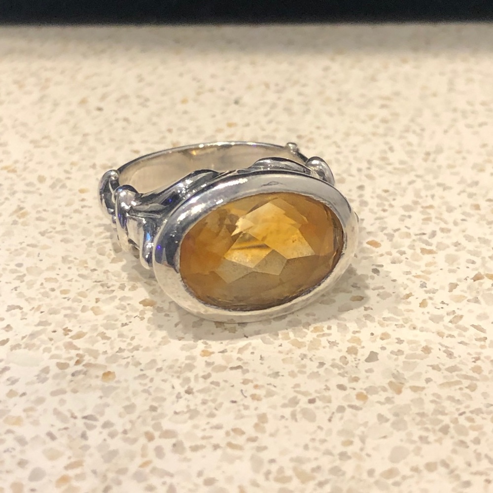 Citrine and Sterling Silver Ring